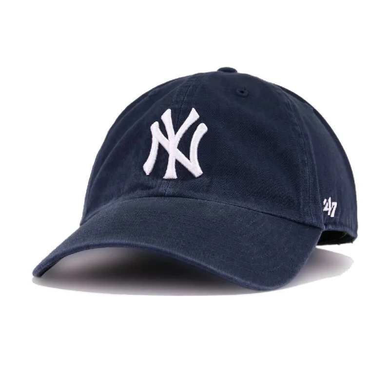 New York Yankees Navy 47 Brand Clean Up Dad Hat